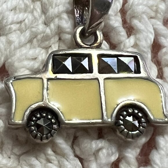 Cute Vintage Yellow Car Charm - Picture 2 of 3